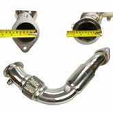 GSTP Performance Stainless Steel Downpipe Exhaust for 2008-2014 BMW X6/X5 550i 650i 750i B7 N63B44 4.4L V8 Twin Turbo